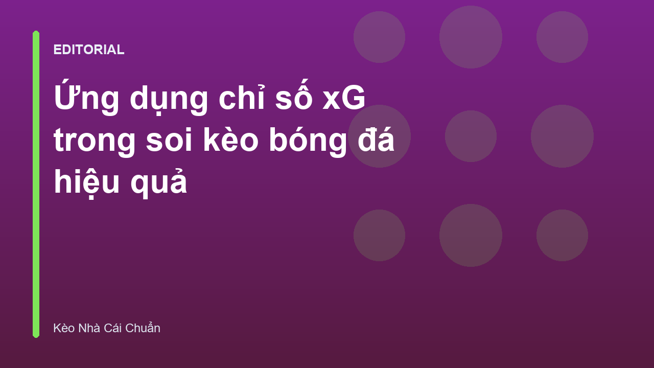 Biểu đồ minh họa chỉ số bàn thắng kỳ vọng xG trong bóng đá